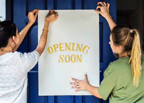 Display Sticker Sign for Business Closure / Hours / Notice Sign