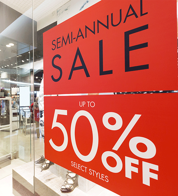 Window Display Sign & Poster during the Covid-19 outbreak